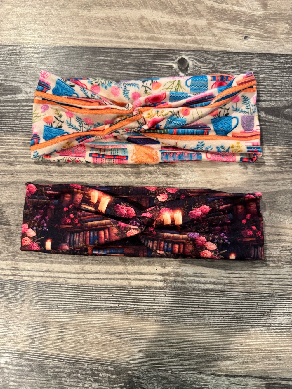 Book &  Print Twist Headbands